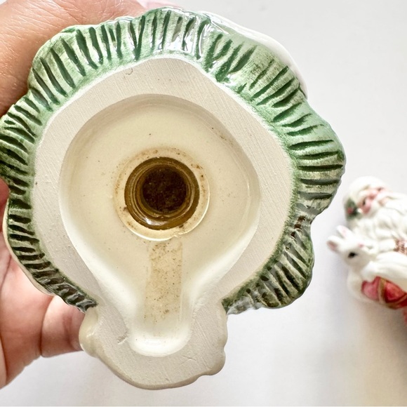 Fitz & Floyd Florentine Holiday 2003 Salt Pepper Shakers (Santa & Rabbit) in box - Picture 12 of 12